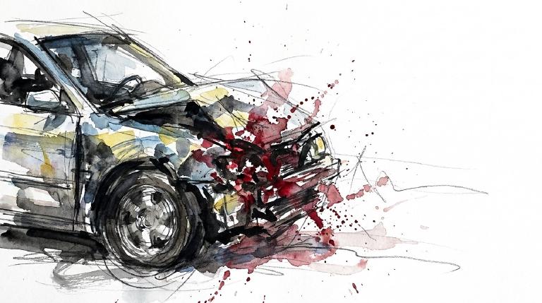 Washington and Fulton: a body on the pavement, a driver gone