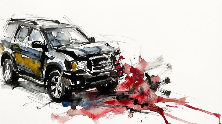 Pennsylvania and Hegeman: speed, a curb, and a man bleeding on a Sunday