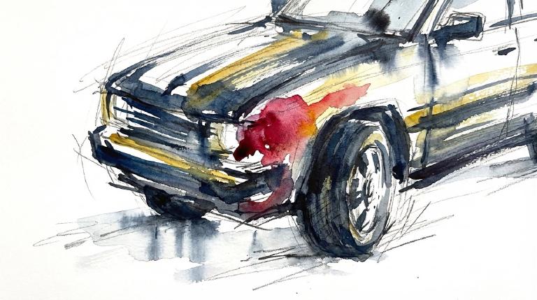 Hudson at W 12: a bike, a Jeep, and the grind of ordinary harm