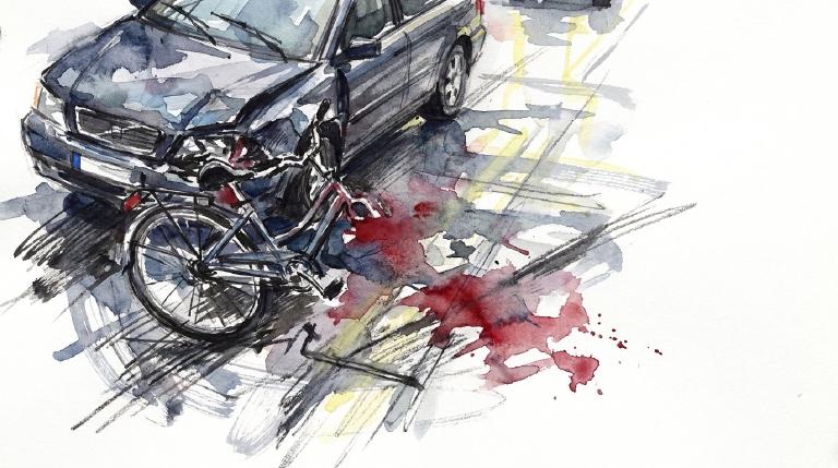Hudson at W 12: a bike, a Jeep, and the grind of ordinary harm