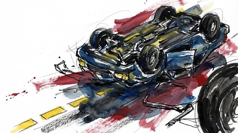 Night on the Cross Island. Another life gone.