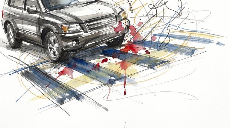Junction and Corona: a turn, three people down