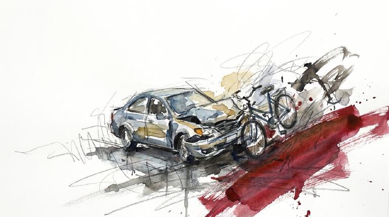 Hudson and 12th, a rider down