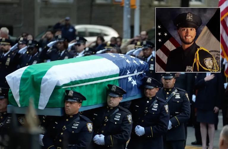BQE morning, a motorcycle, and a box truck